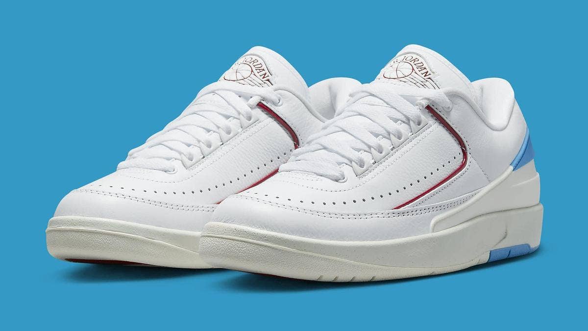 The 'UNC to Chicago' Air Jordan 2 Low women's colorway is expected to release in March 2023 and will be available on SNKRS. Click here to learn more.