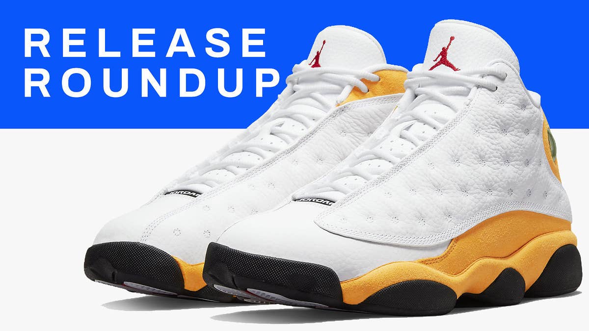 From the 'Del Sol' Air Jordan 13 to the 'Mono Safflower' Adidas Yeezy 700 V3, here is a detailed look at all of this week's best sneaker releases.