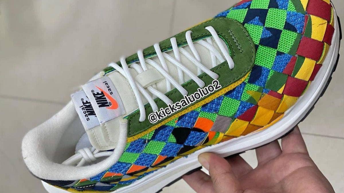 Newly leaked imagery of the forthcoming Sacai x Nike Woven collab has emerged on social media. Click here for a first look at the sneaker project.