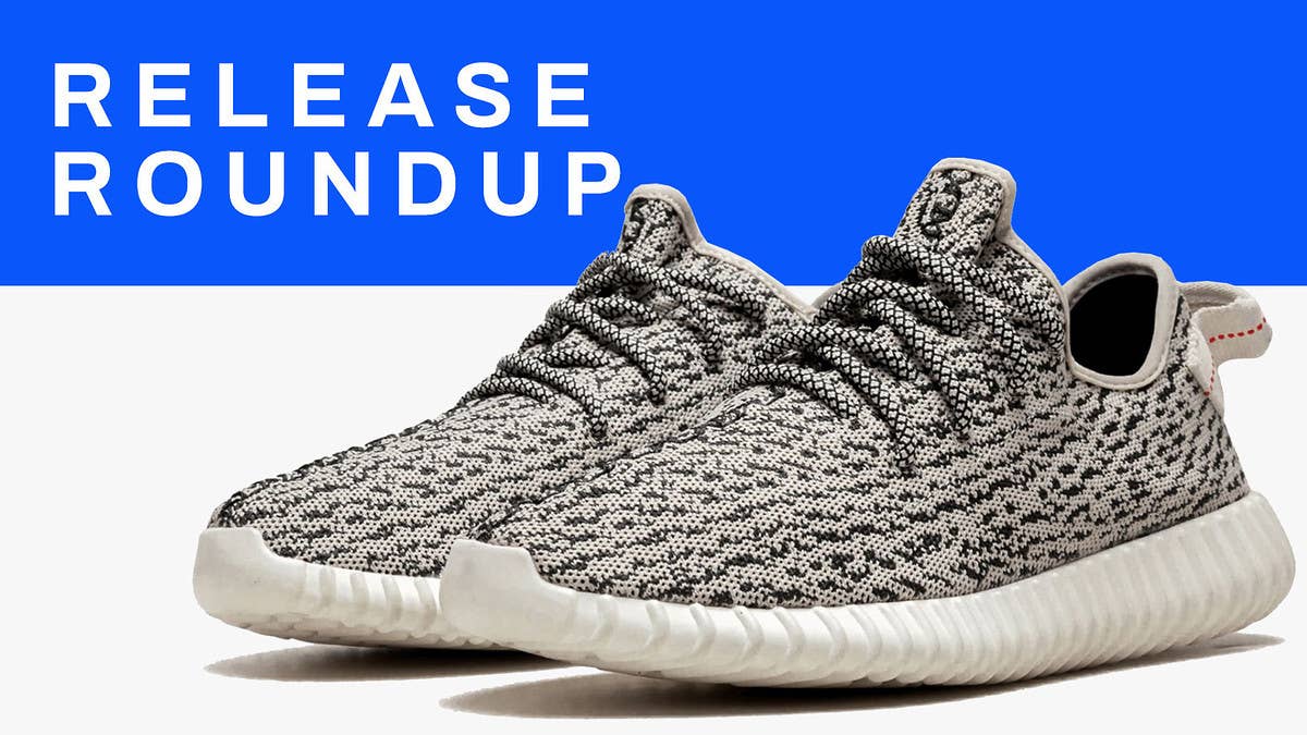 From the return of the 'Turtle Dove' Adidas Yeezy Boost 350 to the latest Stüssy x Nike collab, here is a guide to all of this week's best sneaker releases.
