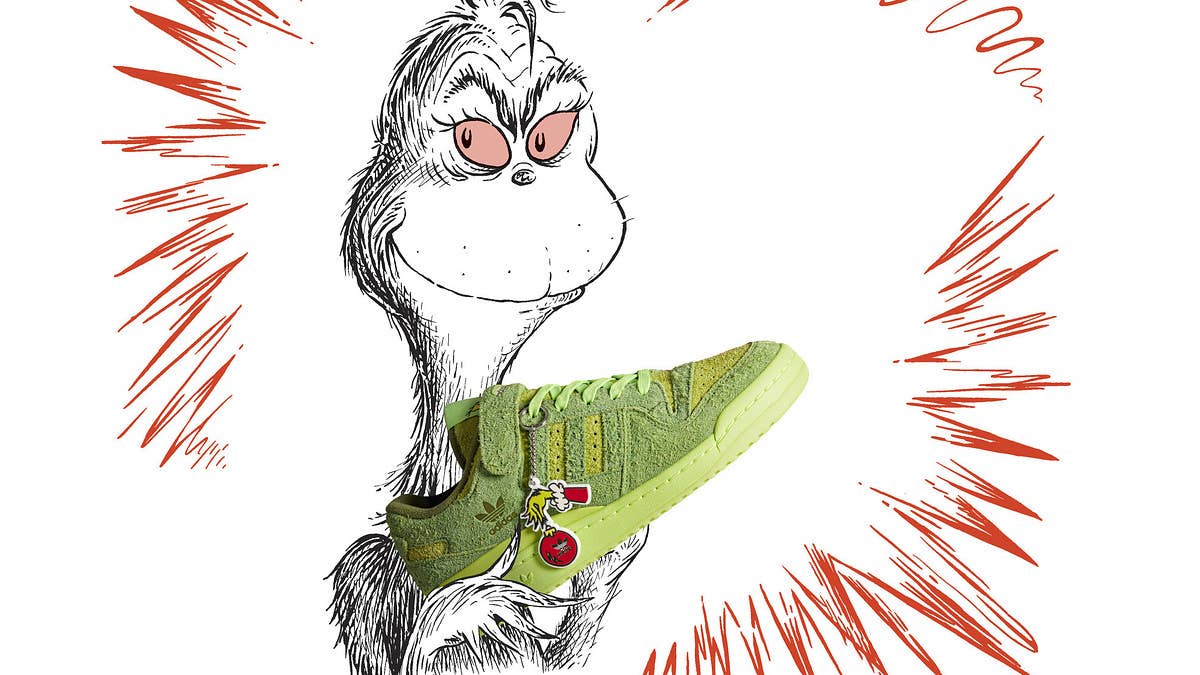 A Grinch-inspired Adidas Forum Low collab is expected to hit retail in 2022. Find the early release details and a closer look at the sneaker here.