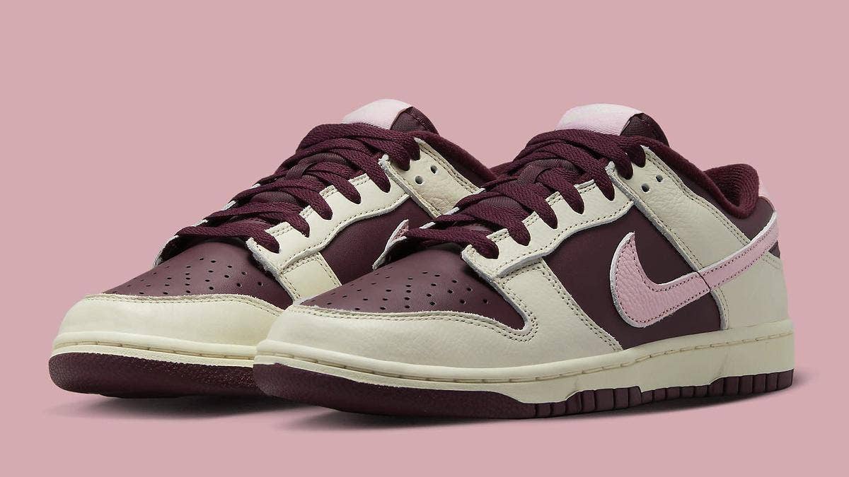 A Valentine's Day-themed colorway of the Nike Dunk Low is expected to release in February 2023. Click here for an official look at the forthcoming drop.