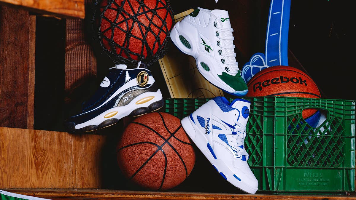 Ahead of March Madness, Reebok Basketball is readying a 'Collegiate Pack' of retro sneakers including Allen Iverson's Question Mid &amp; Answer DMX shoes &amp; more.