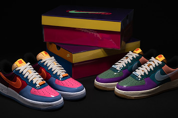 Undefeated x Nike Air Force 1 Low 'Total Orange' and 'Celestine Blue'
