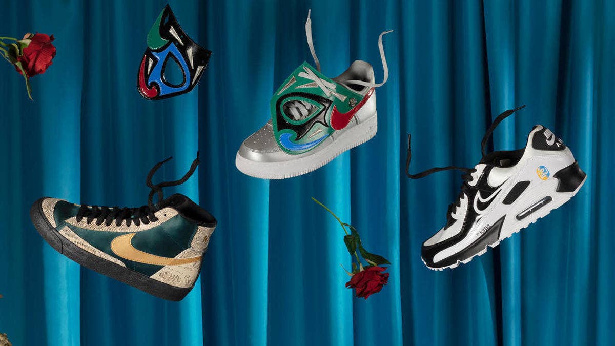 Nike is releasing a Lucha Libre sneaker collection for Fall 2021 featuring the Air Force 1, Air Max 90, and Blazer. Find the release information here.