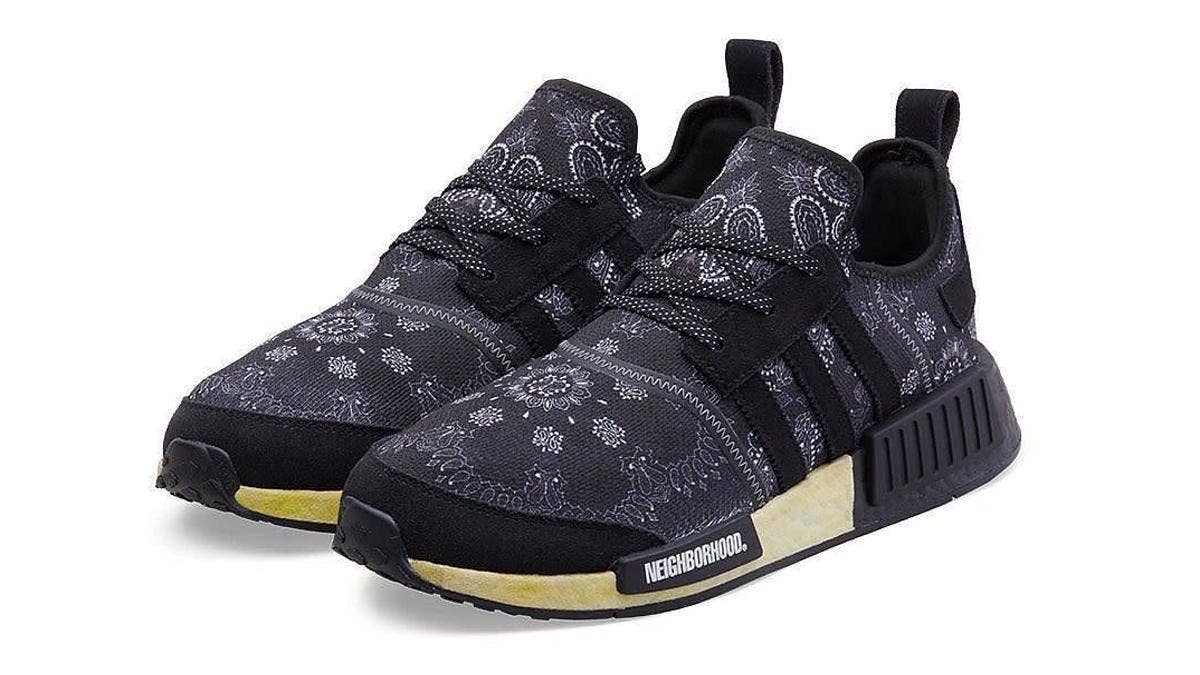 Neighborhood has confirmed that its two paisley-covered Adidas Originals NMD_R1 collabs are dropping in January 2022. Find the official release details here.