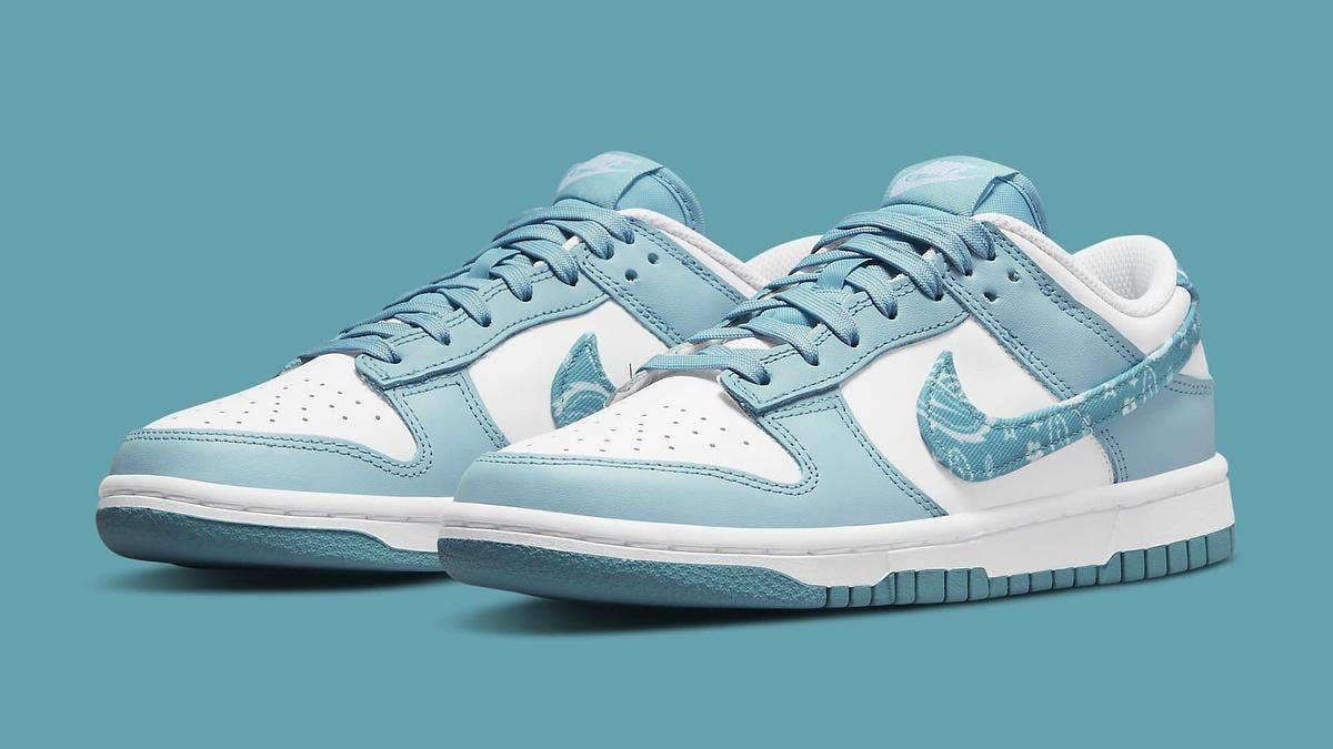 The Nike Dunk Low is reportedly releasing next year in multiple colorways with a paisley print twist. Click here for a detailed look and early release info. 