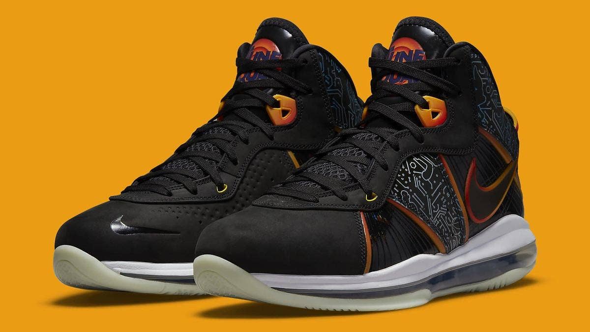 A 'Space Jam' colorway of the Nike LeBron 8 retro is releasing in conjunction with LeBron James' highly anticipated summer sequel. Click for early release info.