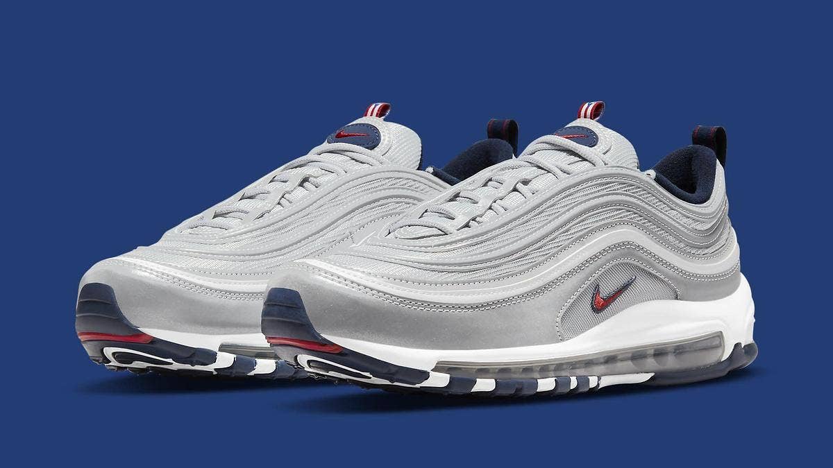 Nike has a new Nike Air Max 97 OG 'Puerto Rico' sneaker releasing for the 2021 Puerto Rican Day Parade. Find more details on the sneakers here.