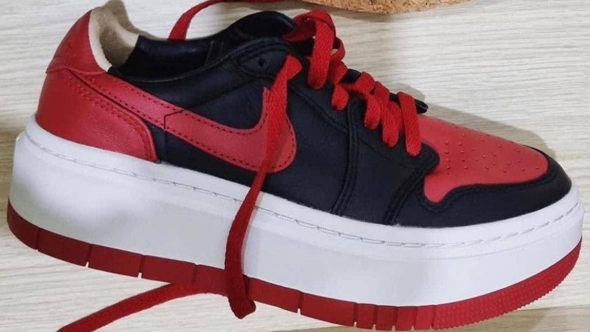 The new women's exclusive 'Bred' Air Jordan 1 LV8D style is reportedly hitting shelves in February 2022. Click here for a first look and the early release info.