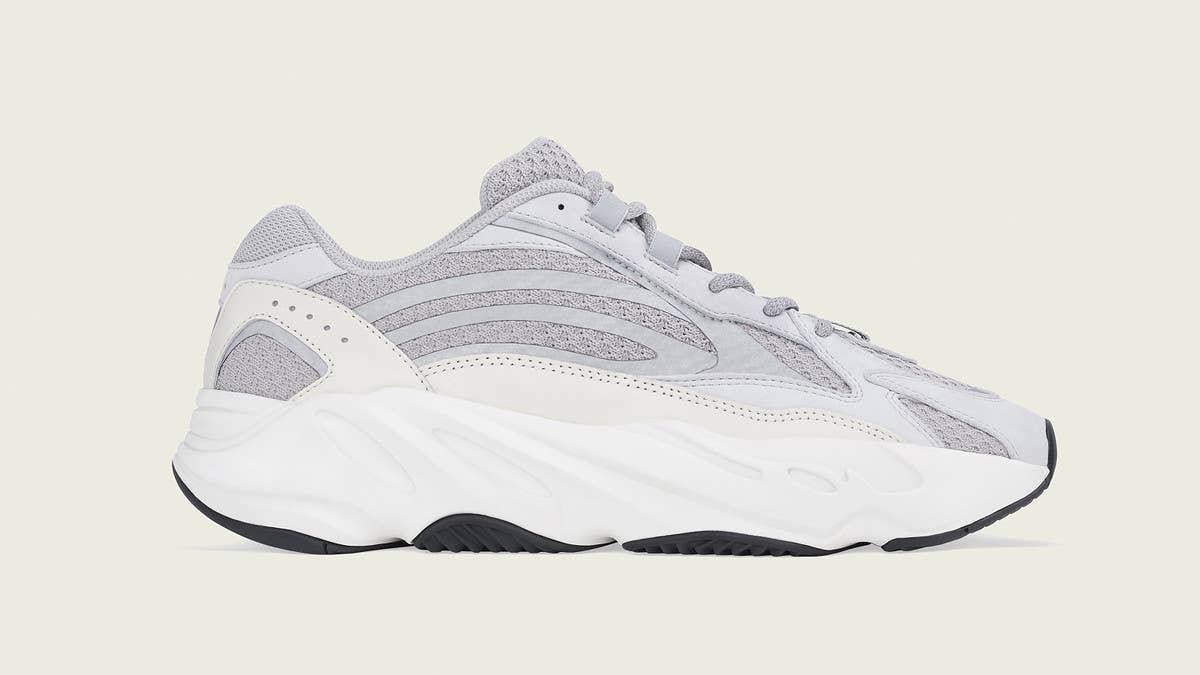 The popular 'Static' colorway of the Adidas Yeezy Boost 700 V2 shoe is reportedly restocking in March 2022. Find the official info for the drop here.