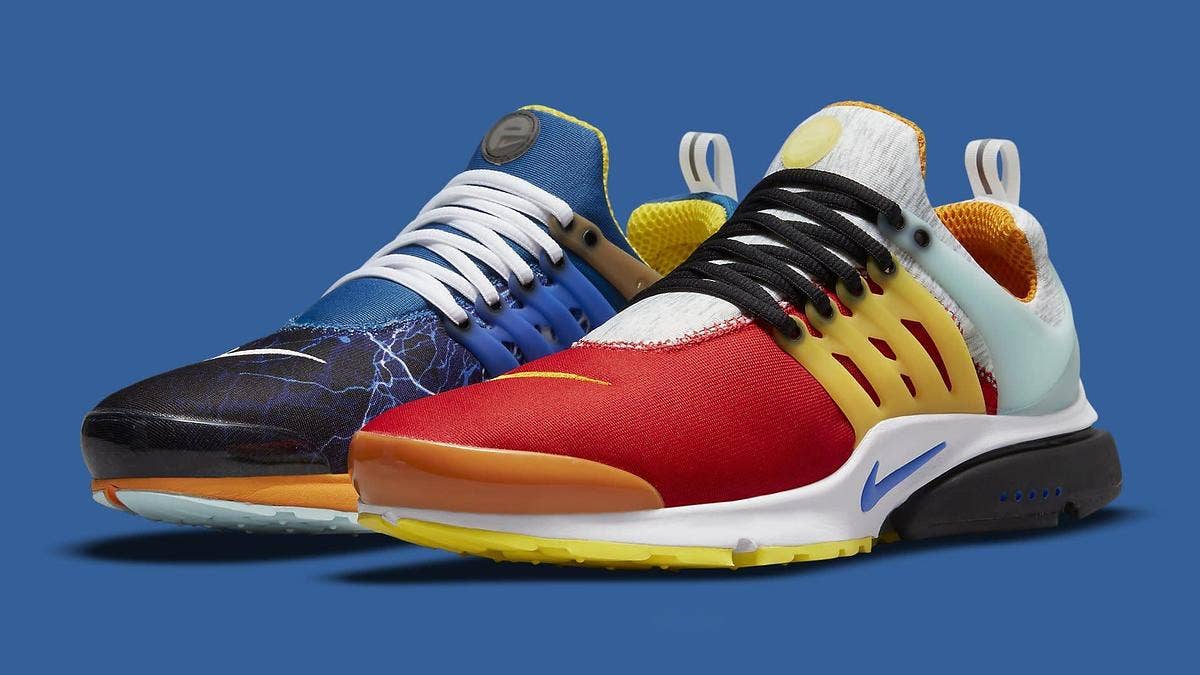 Images of the 'What The' Nike Air Presto have surfaced and the shoe features designs from the model's original 13 colorways. Click here for a detailed look.