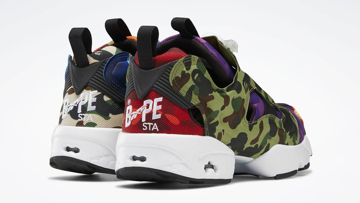 Bape and Reebok come back together to release an all-new collection for Spring 2022, including the Insta Pump Fury and Club C. Click for release information.