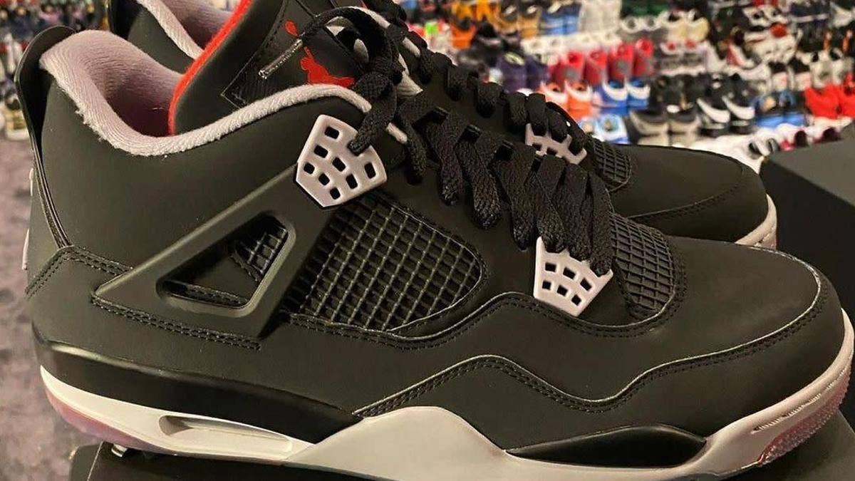 Jordan Brand has turned the classic Air Jordan 4 'Bred' into a golf shoe and it will release in December 2021. Click here for a first look and 