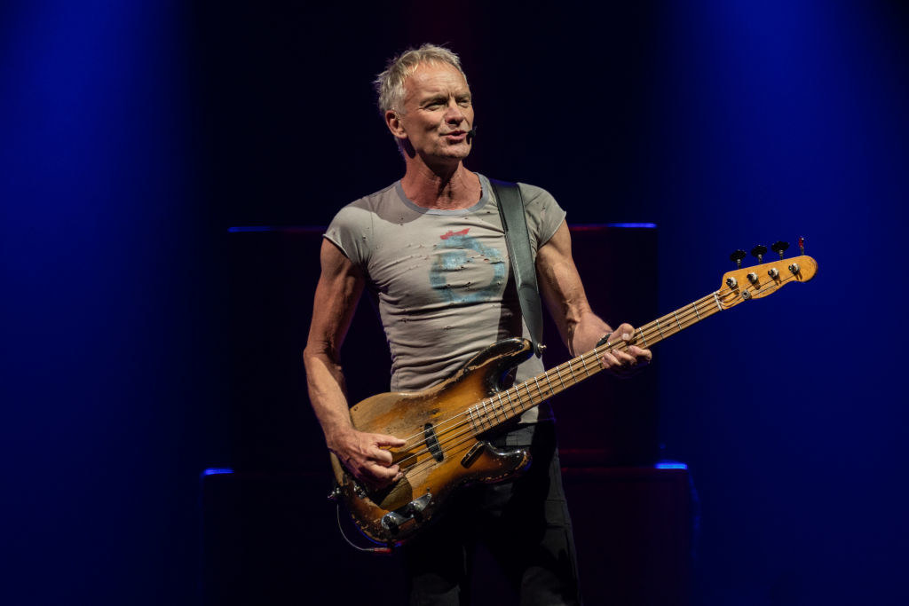sting on stage