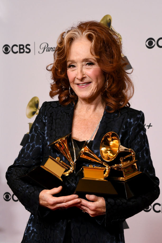 bonnie holding her awards