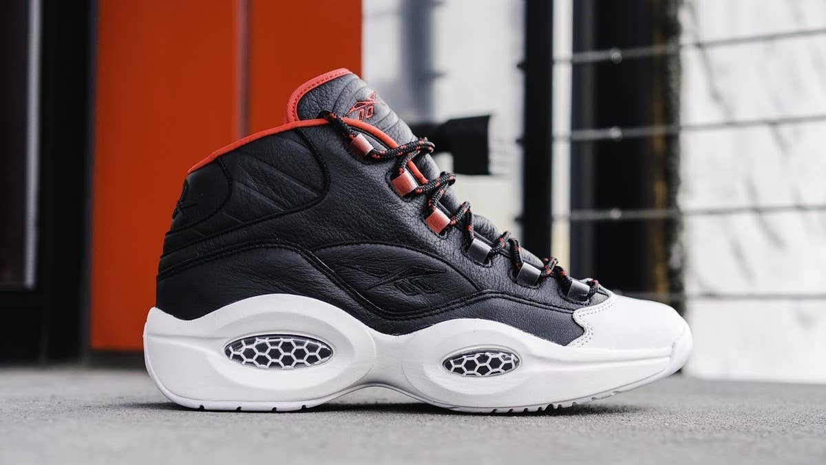 Allen Iverson pays homage to James Harden with the Reebok Question Mid 'OG Meets OG' inspired by an original Adidas Harden Vol. 1 colorway. Click here for more.