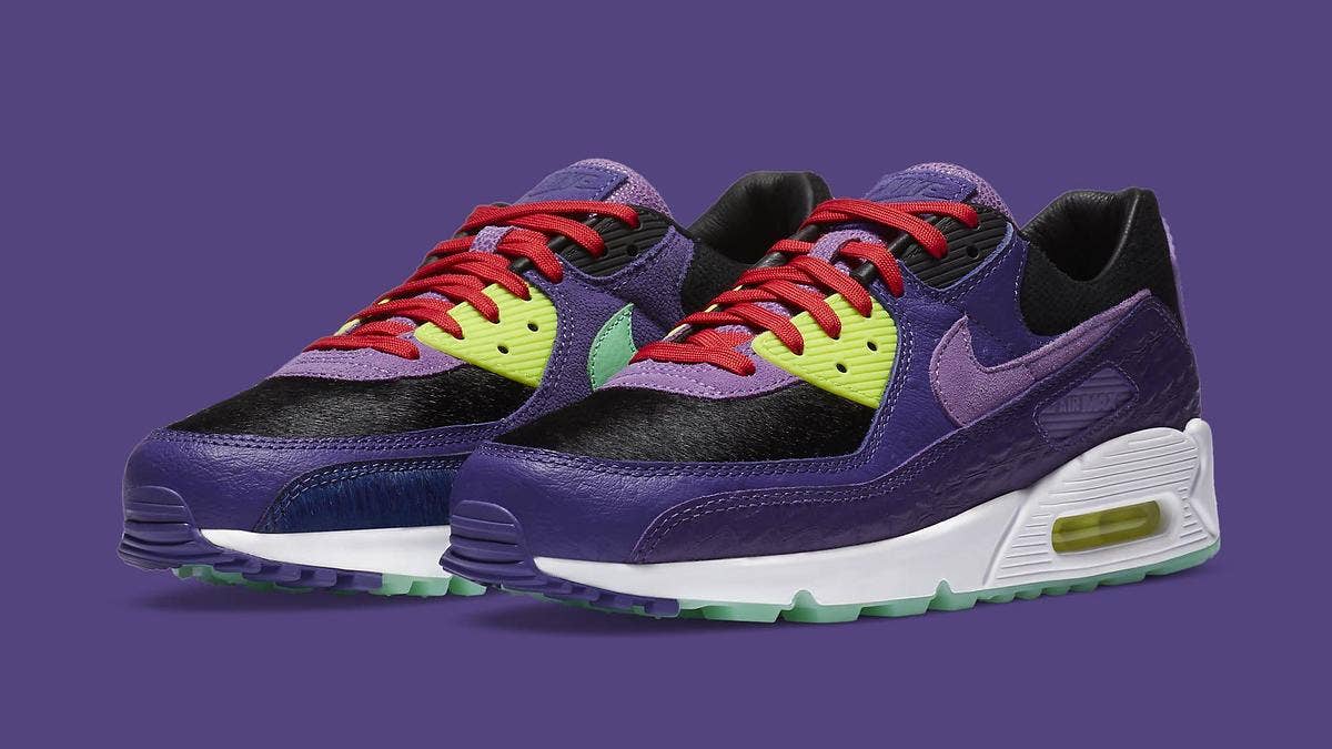 The classic Nike Air Max 90 is releasing in a colorful 'Violet Blend' makeup in August 2020. Click here for a detailed look along with its release info.