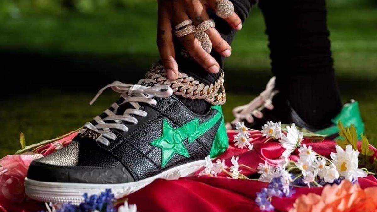 Rapper Gunna is collaborating with streetwear brand A Bathing Ape for a new Bape Sta sneaker. Find the release date and more details on the shoes here.