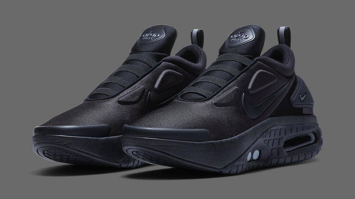 The power lacing Nike Adapt Auto Max is releasing in the classic 'Triple Black' colorway in November 2020. Click here for the official launch details.