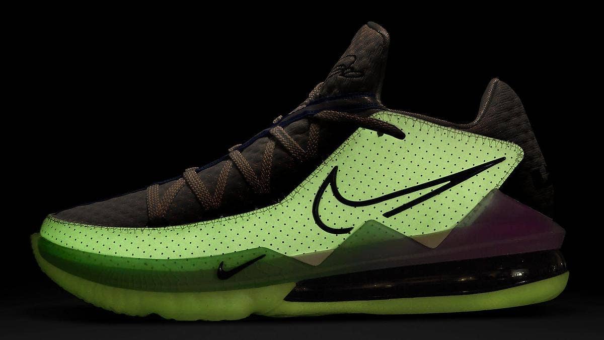 The Nike LeBron 17 Low is releasing in a 'Glow in the Dark' colorway in July 2020 for $160.