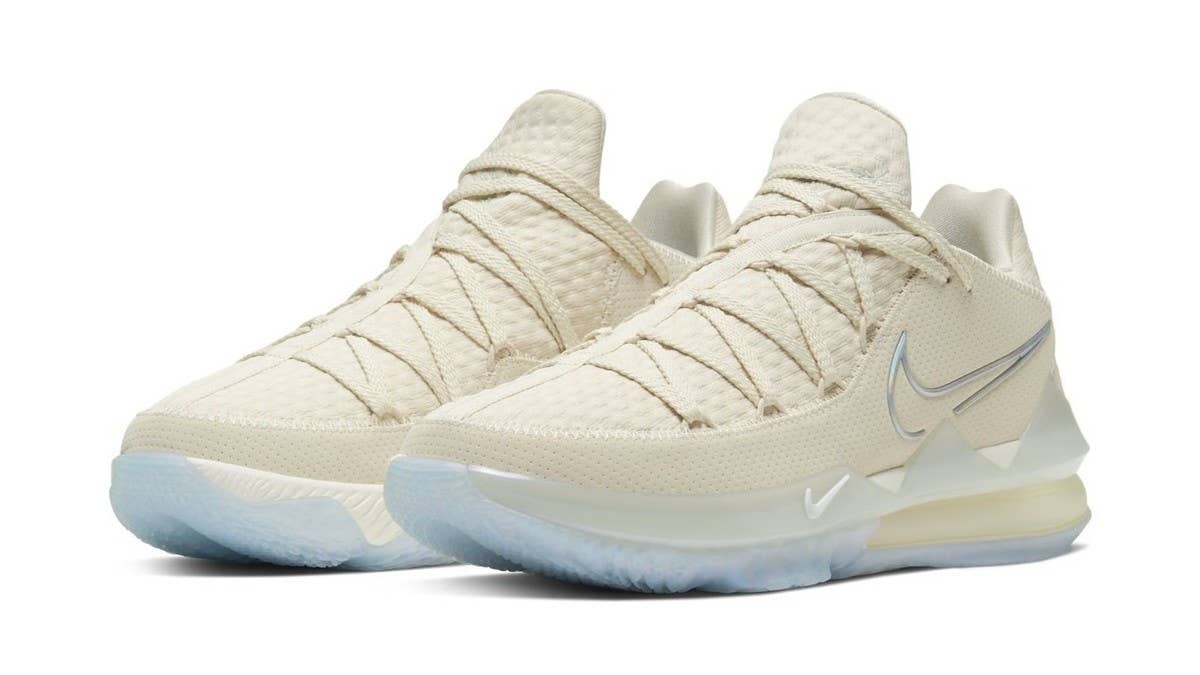 A new 'Bone' colorway of the Nike LeBron 17 Low is expected to debut sometime in May 2020 for $170. Click here to learn more.