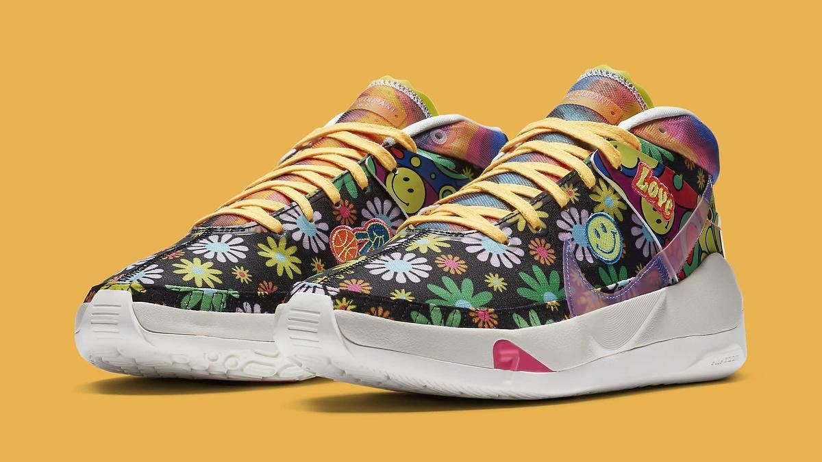 The Nike KD 13 will soon release in a new 'Peace, Love, and Basketball' colorway after official images emerged. Click here to learn more.