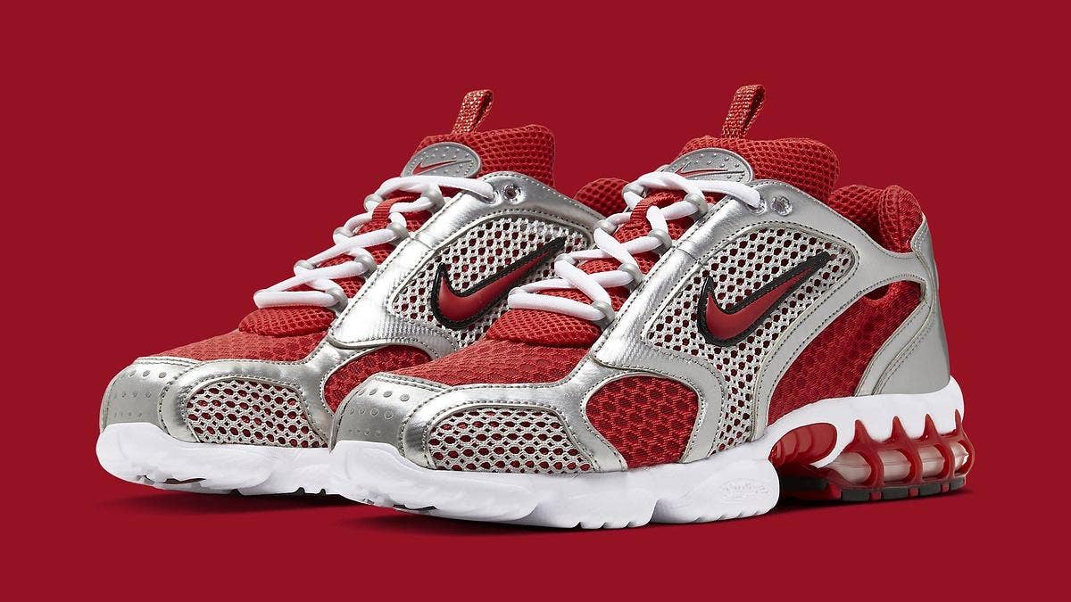 More colorways of the Nike Air Zoom Spiridon Caged 2 including in 'Red' and 'Grey are releasing in April 2020. Click here to learn more about the release.