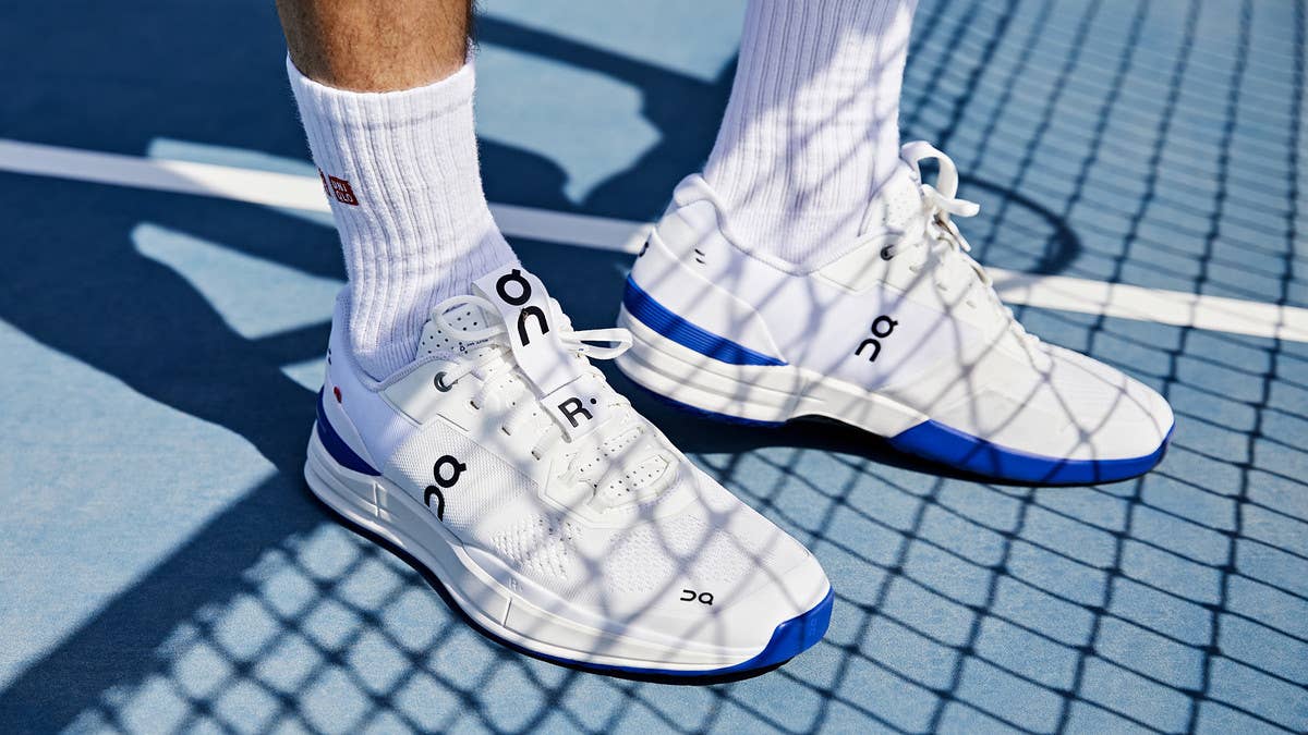 Roger Federer debuts his new tennis signature with Swiss running brand On, the Roger Pro, at the 2021 Qatar Open. Click here to learn more about the shoe.