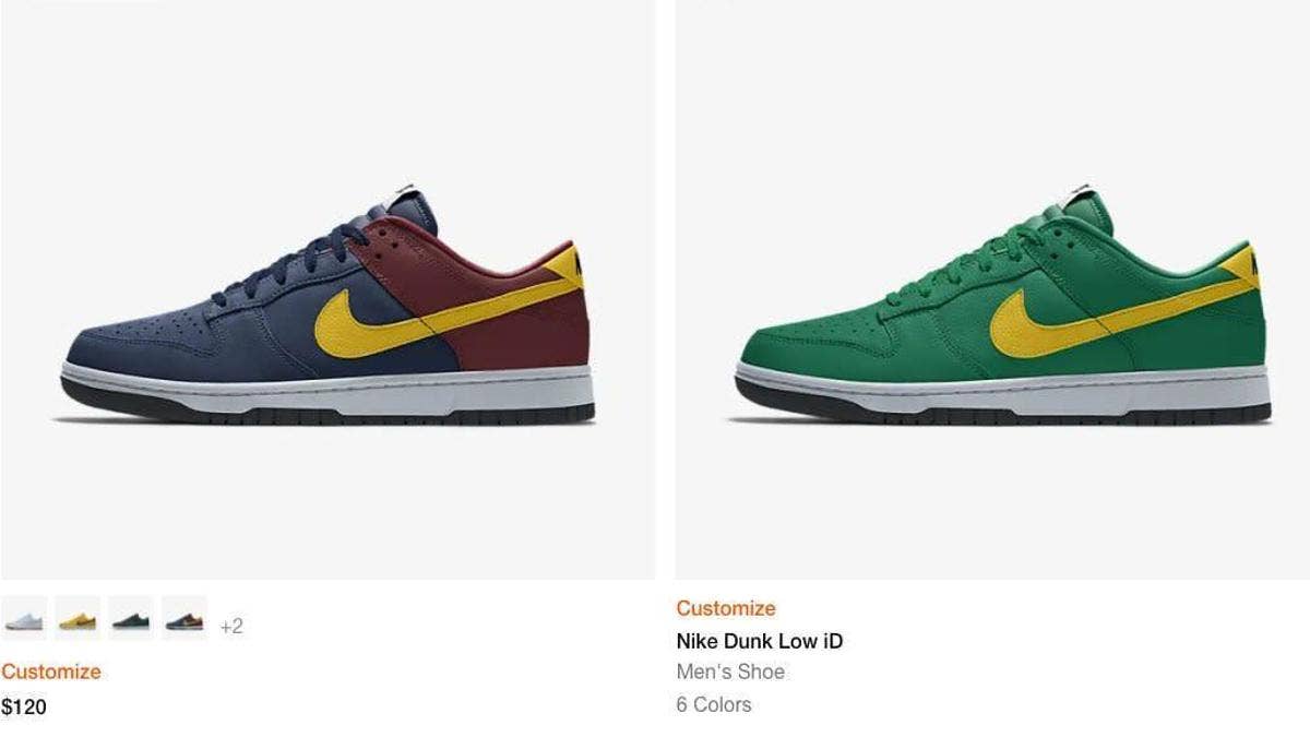 Nike has added the popular Dunk Low to its customizable By You platform. Click here for additional details about how you can customize your own pair.