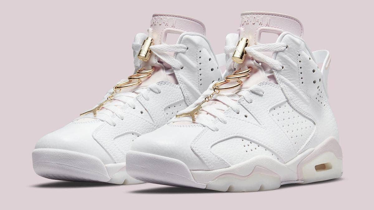 A new women's exclusive 'Gold Hoops' colorway of the Air Jordan 6 Retro is set to debut in July 2021. Click here for the release details and additional info.
