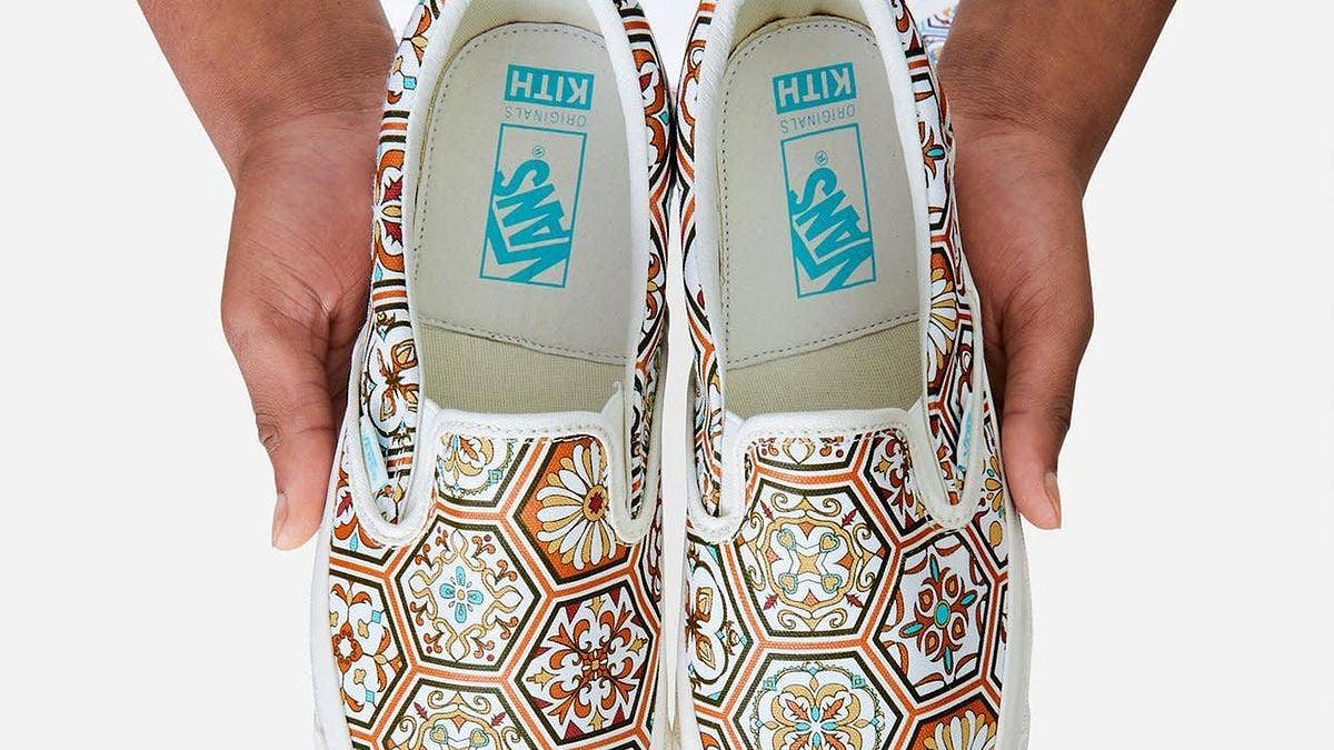 Two colorways of the Kith x Vans Slip-On is releasing in June 2020 as part of Kith's Summer 2020 collection. Click here to learn more.