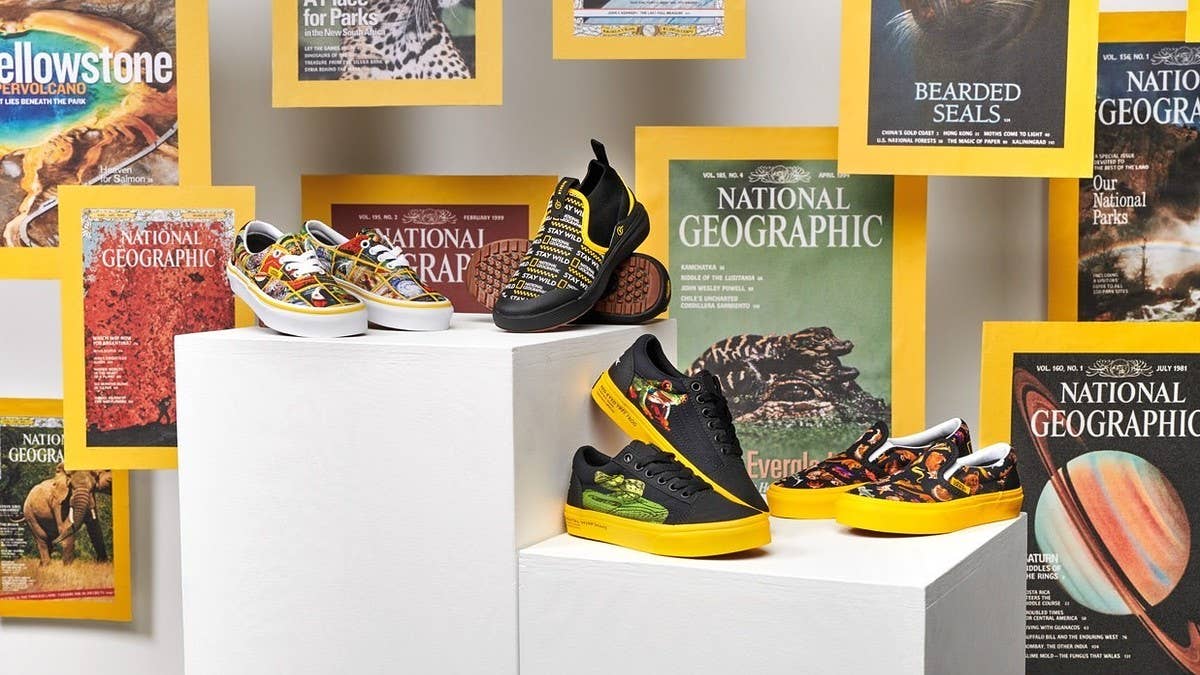 Vans teams up with National Geographic on a multi-sneaker collection that's inspired by the great outdoors.