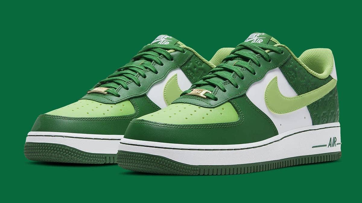 Nike is releasing a new Air Force 1 Low colorway in celebration of St. Patrick's Day. Click here for a detailed look and official release details.