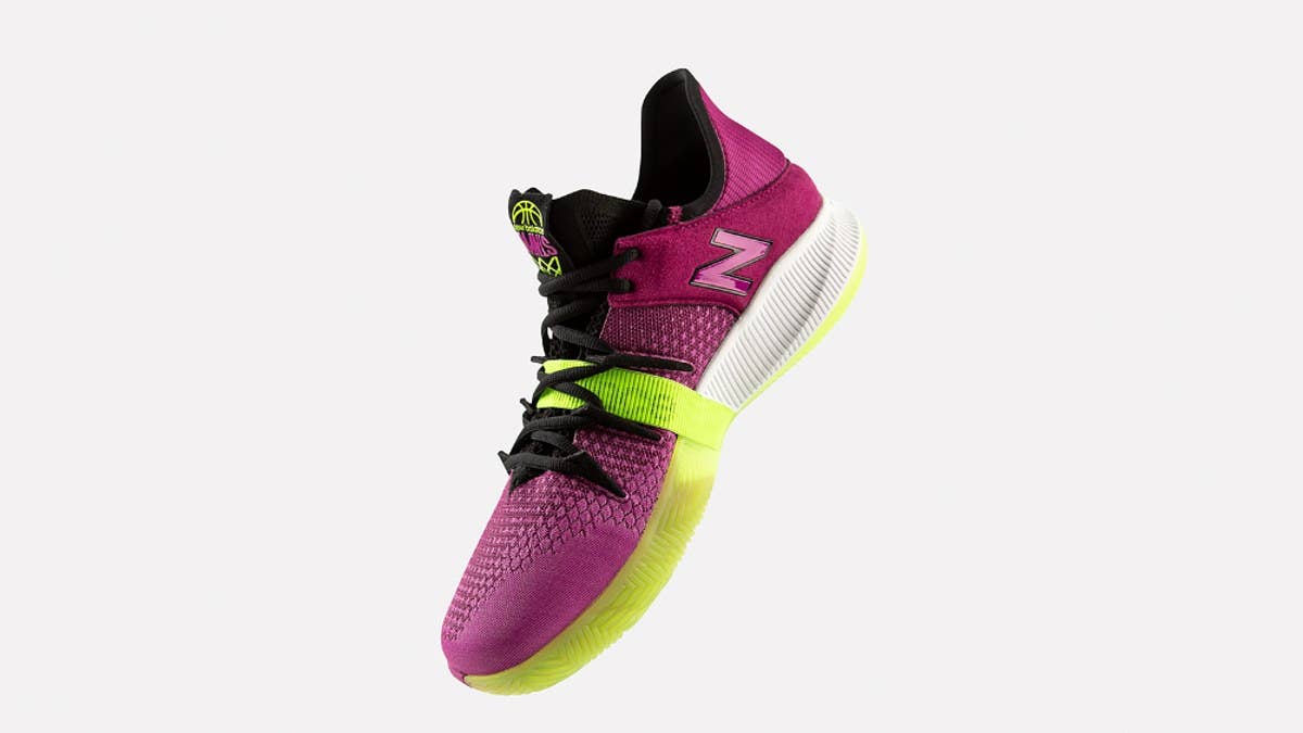 Kawhi Leonard's latest New Balance OMN1S Low will debut in a 'Berry Lime' colorway in July 2020. Click here for the release info and a detailed look.