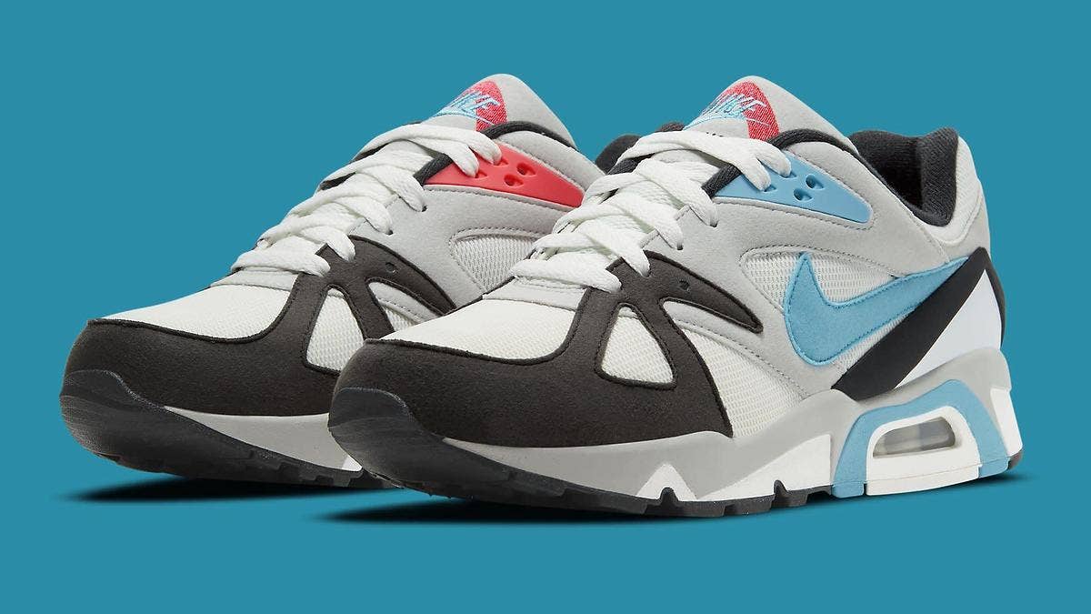 The classic Nike Air Structure Triax 91 is set to return in its original teal and infrared colorway in March 2021. Click here for additional details.