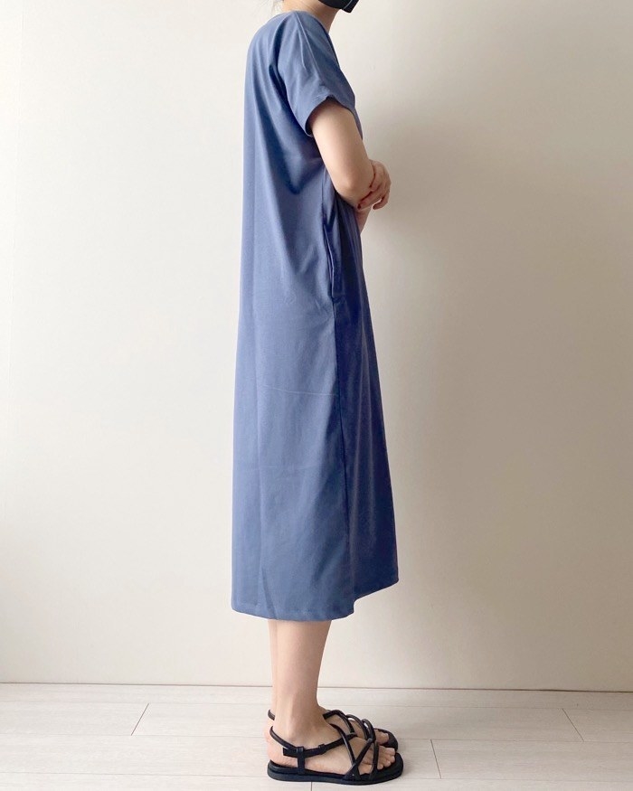 無印良品のオススメのファッション「涼感ＵＶカットワンピース」