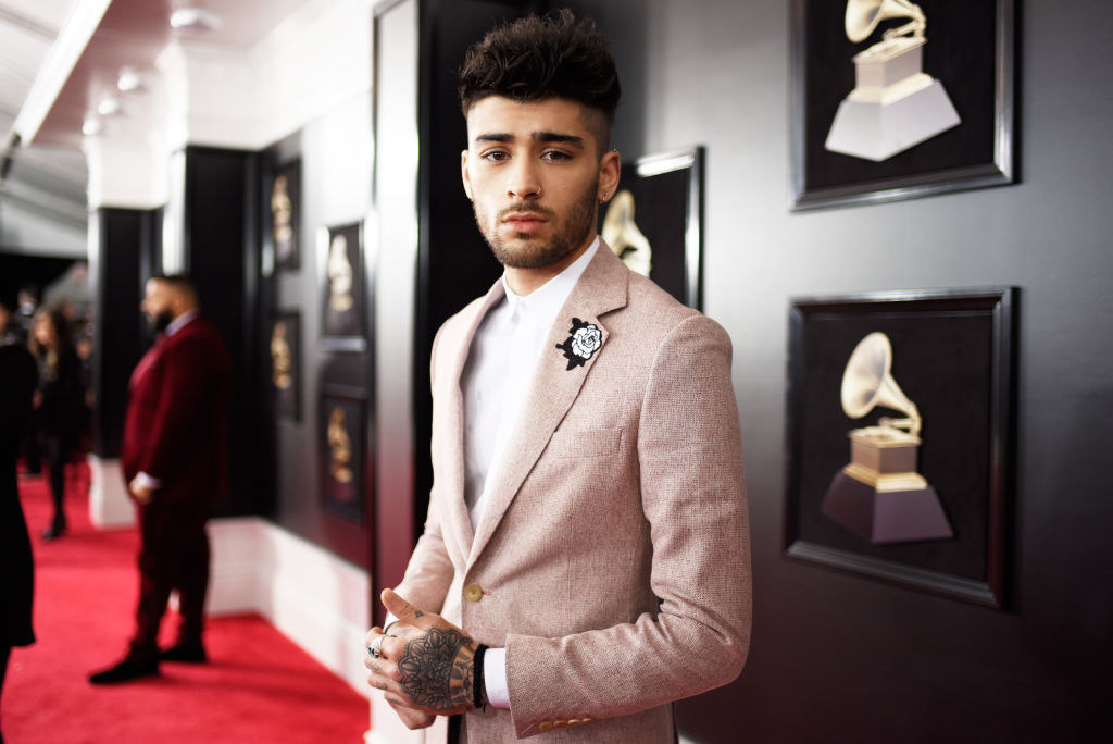 Zayn in a suit on the red carpet