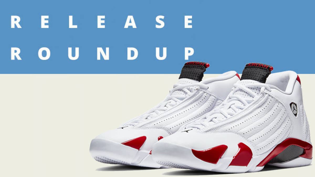 Check out the most important releases for the week of Apr. 3 including the Air Jordan 14 'Candy Cane,' Atmos x Nike Air Max2 Light, and more. 