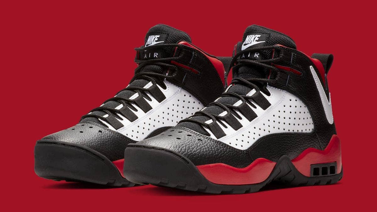 Nike may be bringing back 1994's Air Darwin. The three pairs sport some variation of red, black, and white color blocking inspired by Dennis Rodman's time with the Chicago Bulls. 