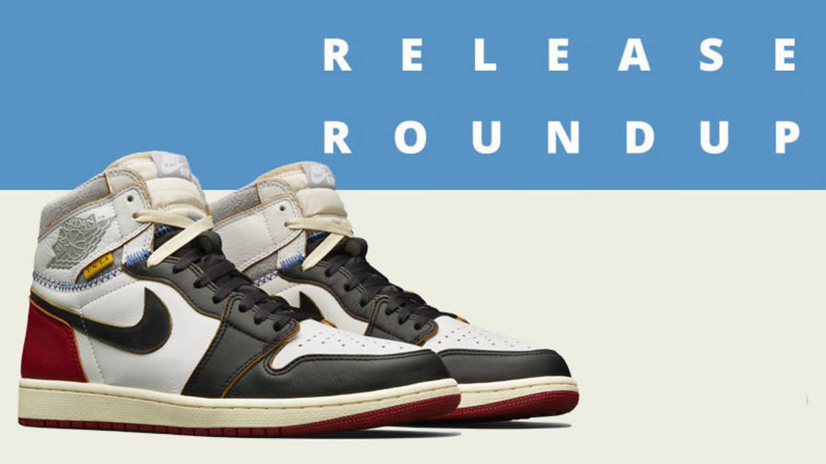 A complete roundup of this week's most important sneaker releases including the Union x Jordan collection, 'Zebra' Adidas Yeezy Boost 350 V2 restock, and more.