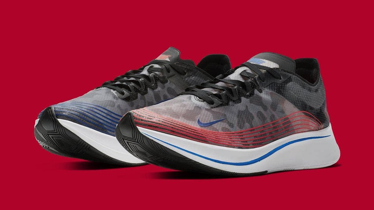 Another Nike sneaker inspired by the Shanghai Marathon has surfaced. This time it is a Zoom Fly SP with a translucent camouflage upper and mismatched detailing.