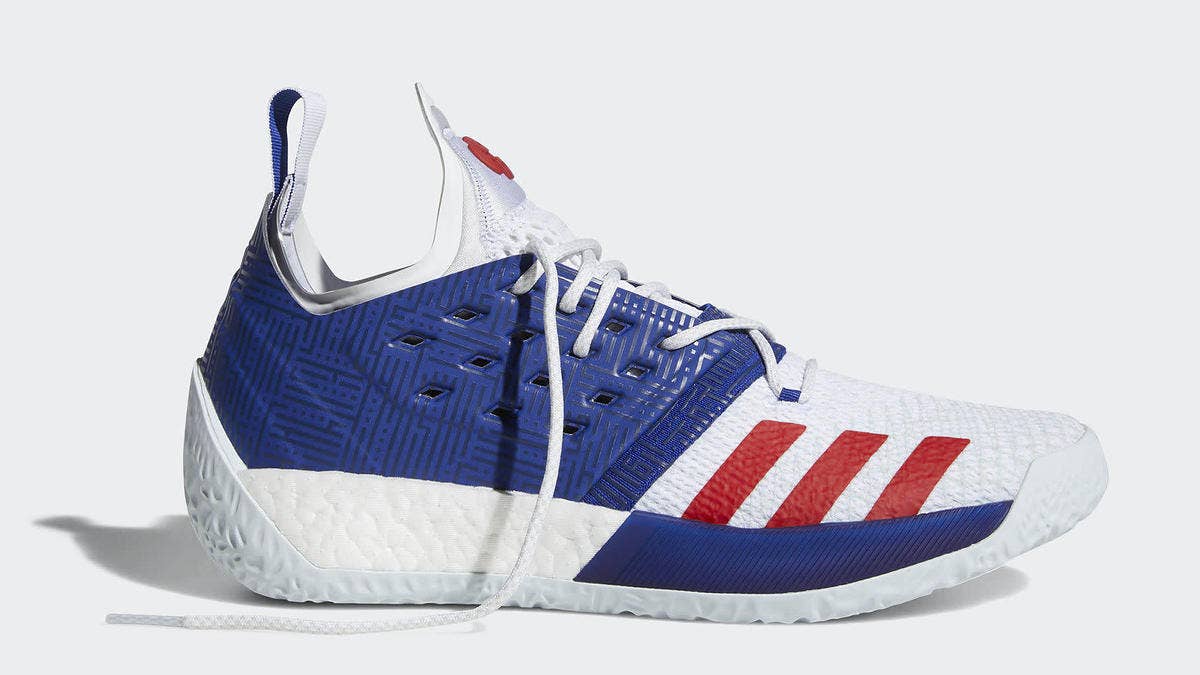 An overdue patriotic themed colorway for the Harden Vol. 2 comes dressed in the iconic red, white, and blue releasing on Jul. 15, 2018 at a retail price of $160.