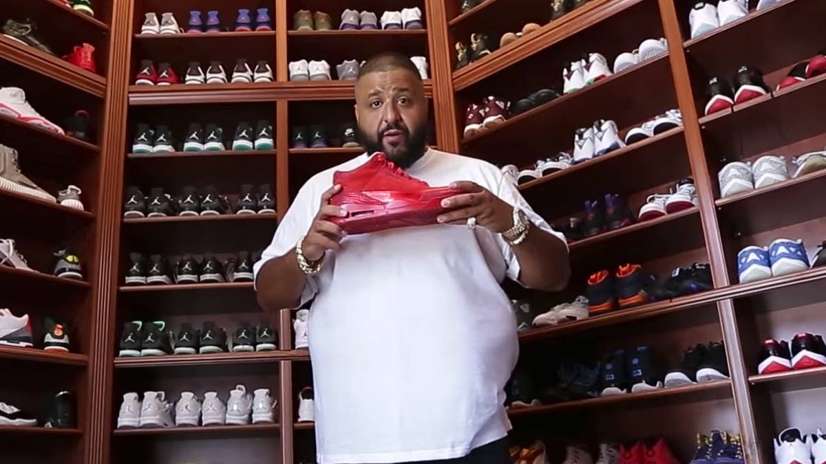 DJ Khaled is selling his $8 million waterfront mansion in Miami. It includes his massive sneaker closet, a home theater, pool, personal dock, and more.