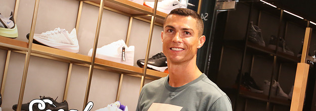 Ronaldo store sneaker shopping