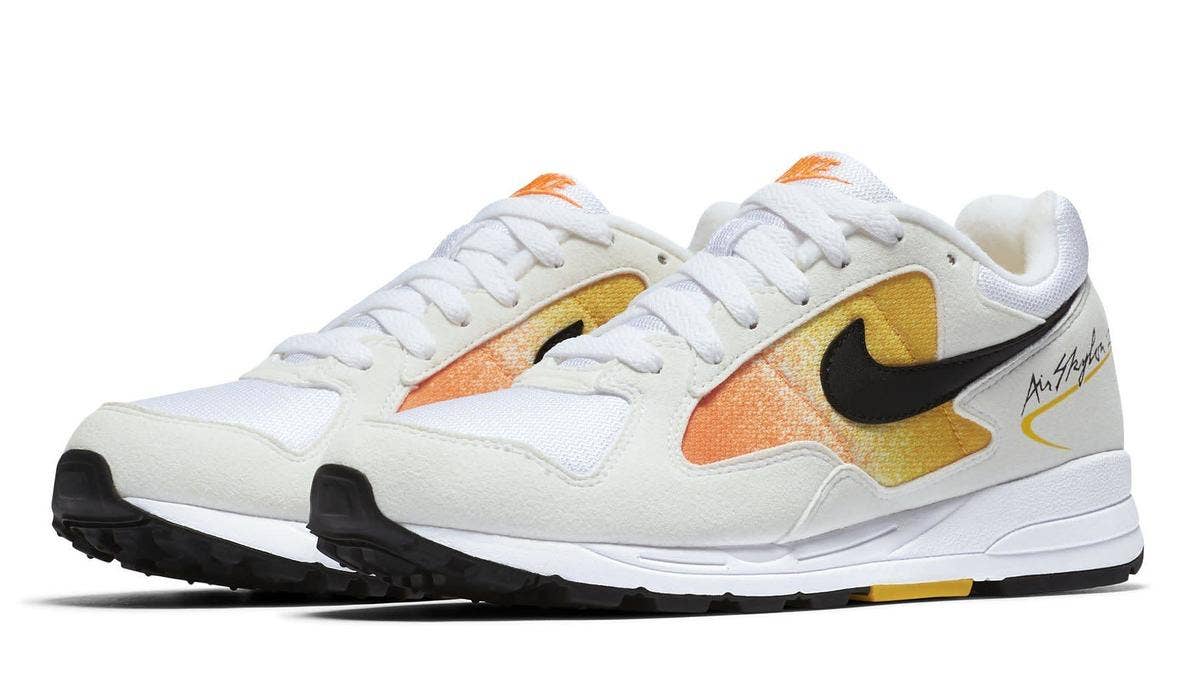 The Nike Air Skylon II silhouette will release in two new 'Clear Emerald' and 'Amarillo' colorways exclusively in women's sizing. Find the release date and details here.