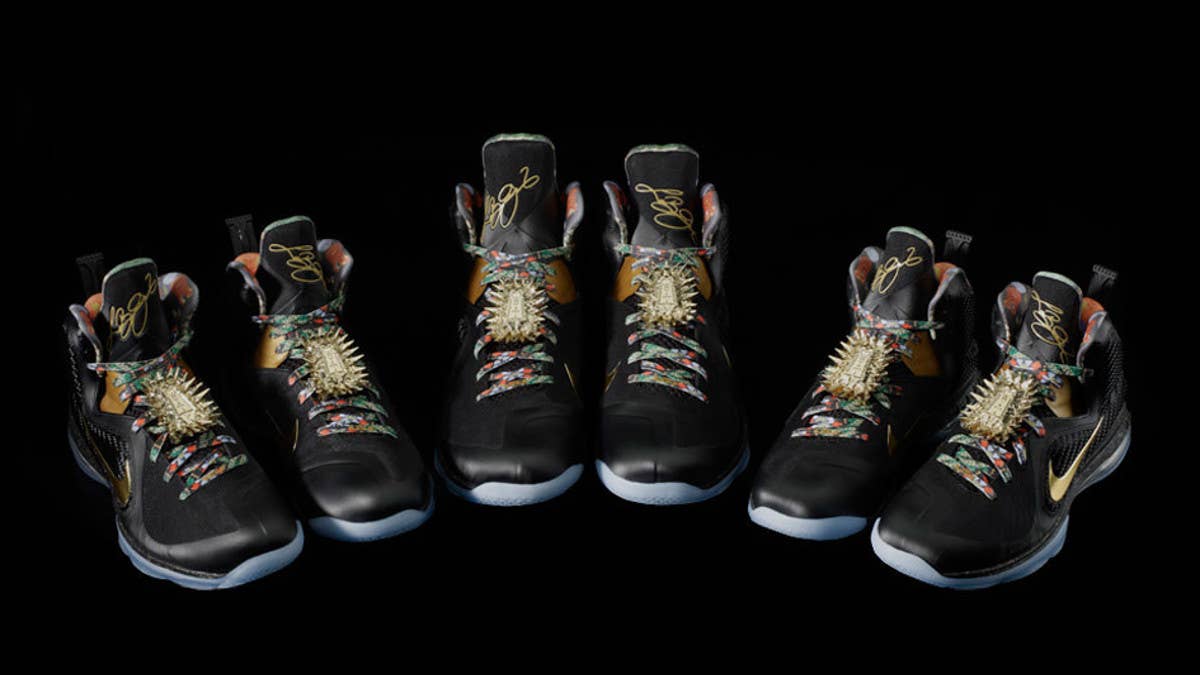On the anniversary of Kanye West and Jay Z's 'Watch the Throne' album, designer Erick Goto breaks down the making of the duo's Nike LeBron 9 sneakers.