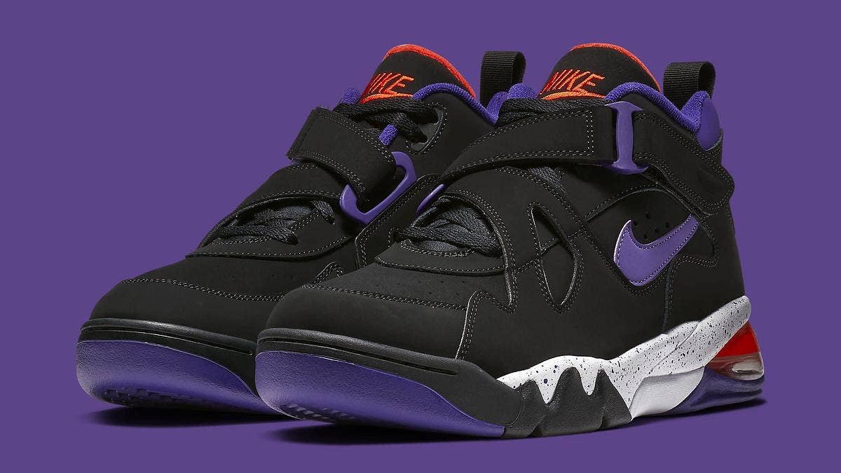 Releasing in a Phoenix Suns-inspired colorway, Charles Barkley's Nike Air Force Max CB returns on Oct. 12 for a retail price of $140. 