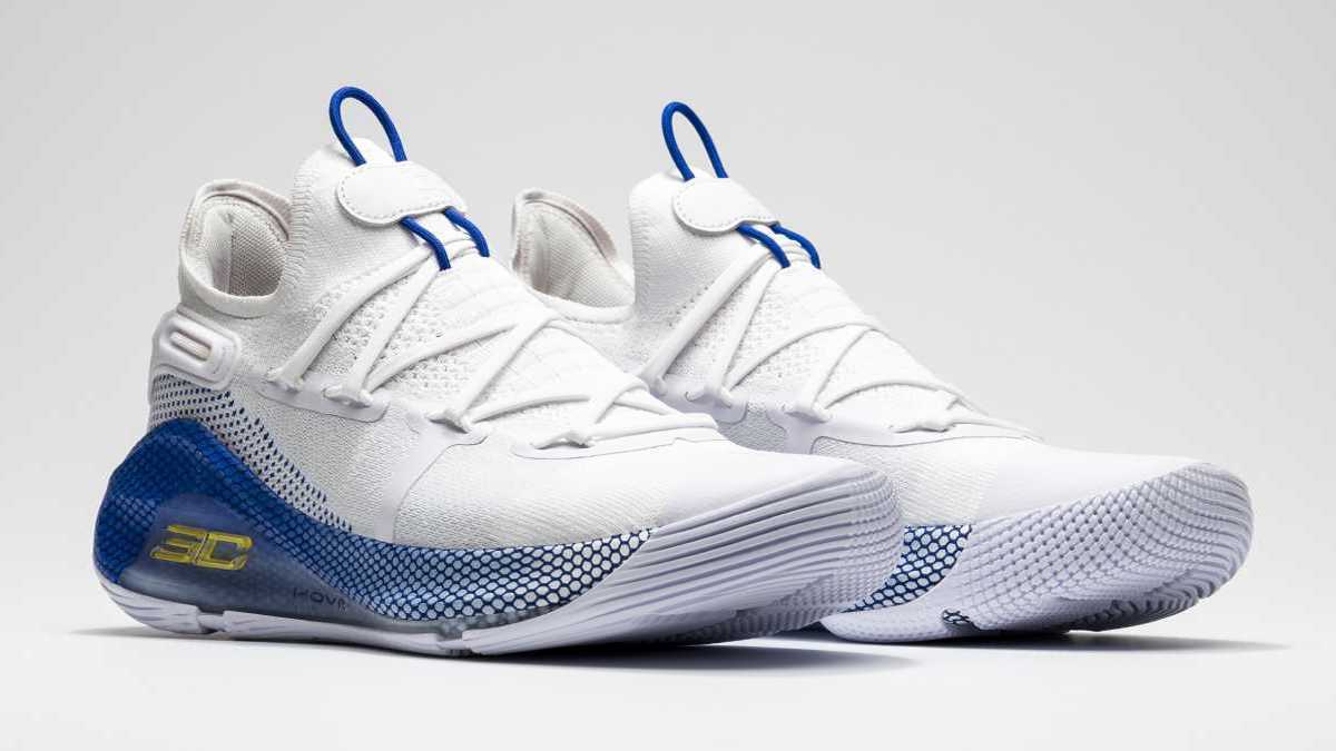 Under Armour and Stephen Curry pay homage to the home team, launching the Curry 6 in a white and royal colorway dubbed 'Dub Nation.'