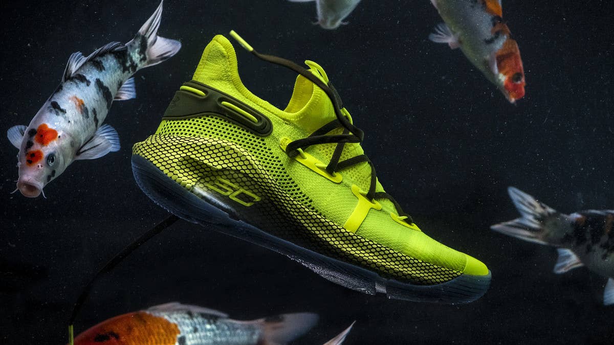 A vibrant neon green colorway of Stephen Curry's Under Armour Curry 6 is releasing on Feb. 15, 2019, for $130 just in time for the NBA All-Star Weekend.
